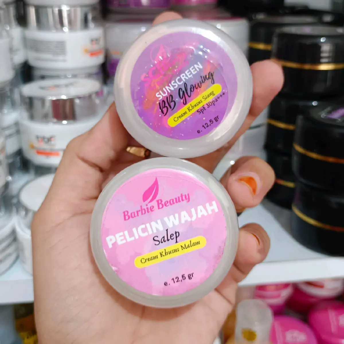 1 Paket Salep pelicin + sunscreen Bb glowing