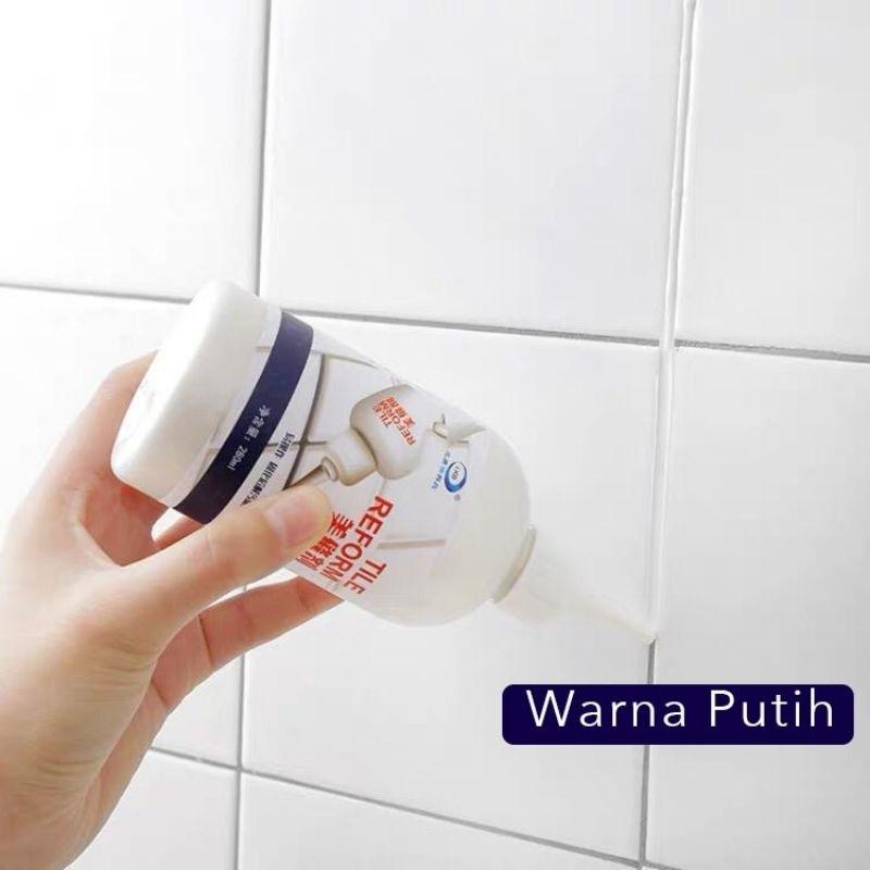 TILE REFORM WATERPROOF 150ML ANTI JAMUR AIR COATING PENGISI CELAH NAT KERAMIK DEMPUL LANTAI DINDING TEMBOK SERBAGUNA DI TEMPAT KERAMIK NAT 4