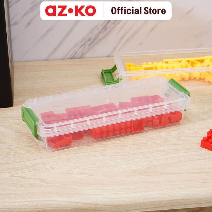 Box Sampling Azko Jual AZKO Stora 20.5X8.2X6.5 cm Set 2 Pcs Kotak Penyimpanan Stackable ...