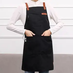 Apron waterproof celemek masak anti air  Pria Wanita Chef Pelayan Cafe waiter Original Handmade Tali