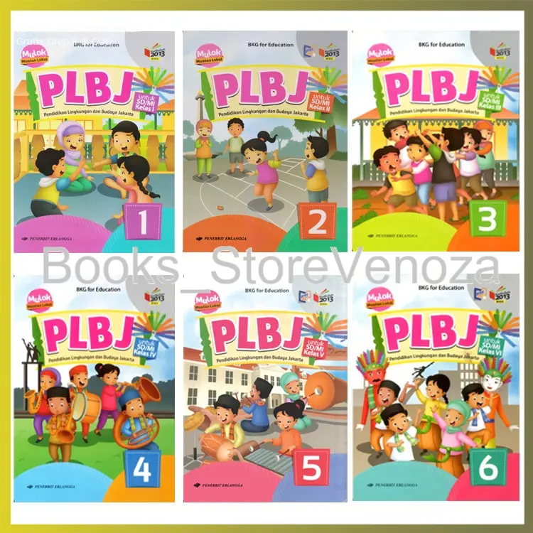 Pendidikan Lingkungan dan Budaya Jakarta, Untuk SD/MI Kelas. 1, 2, 3, 4, 5, 6 ( PLBJ SD MI Kurikulum 2013 )