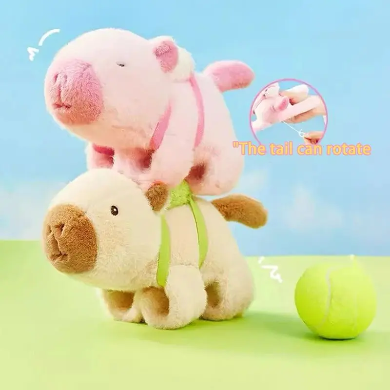 Đồ Chơi Hoạt Hình, Stay Wire, Thiết Kế Đuôi Xoay, Vòng Tròn Vỗ Tay Kapibala, Bọc Bấm, Vòng Đeo Tay, Búp Bê Nhồi Bông Mềm Mịn Và Nhồi Bông, Đồ Chơi