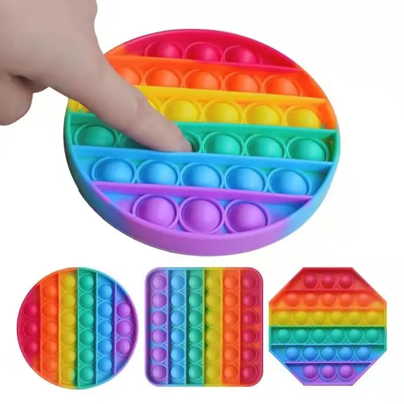 Push Pop Bubble Toy Sensory Fidget Pop It Bubble Fidget Toy Push Bubble Stress Relief Kids