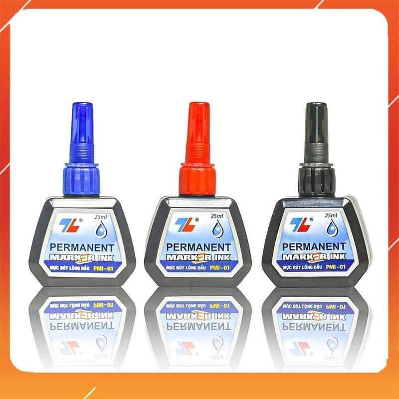 Hộp mực bút lông dầu Thiên Long PMI-01 Mực tươi sáng, bám dính tốt, không độc hại