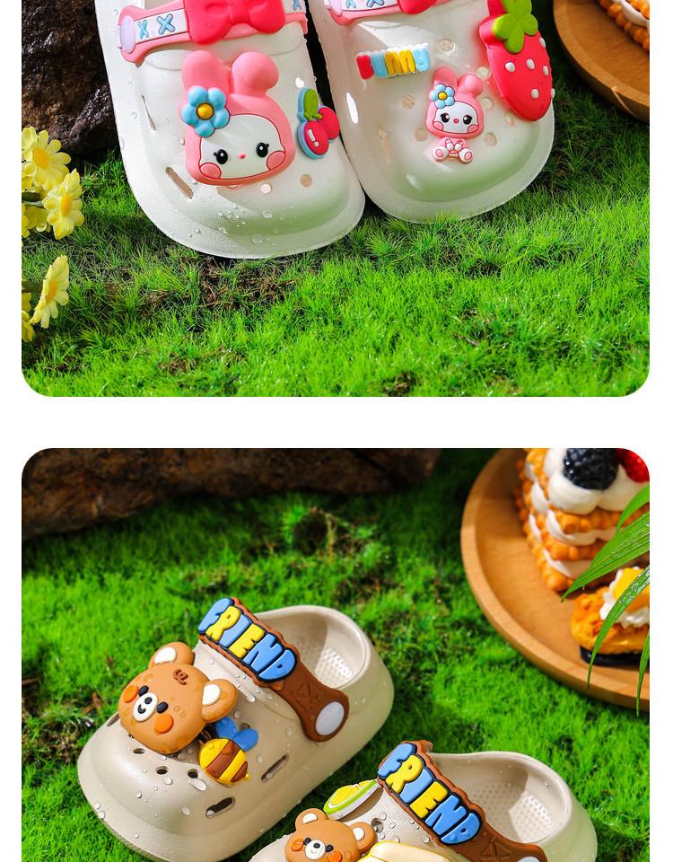 Product Introduction of Boys and Girls Cartoon Home Soft Bottom Non-Slip Sandals 25