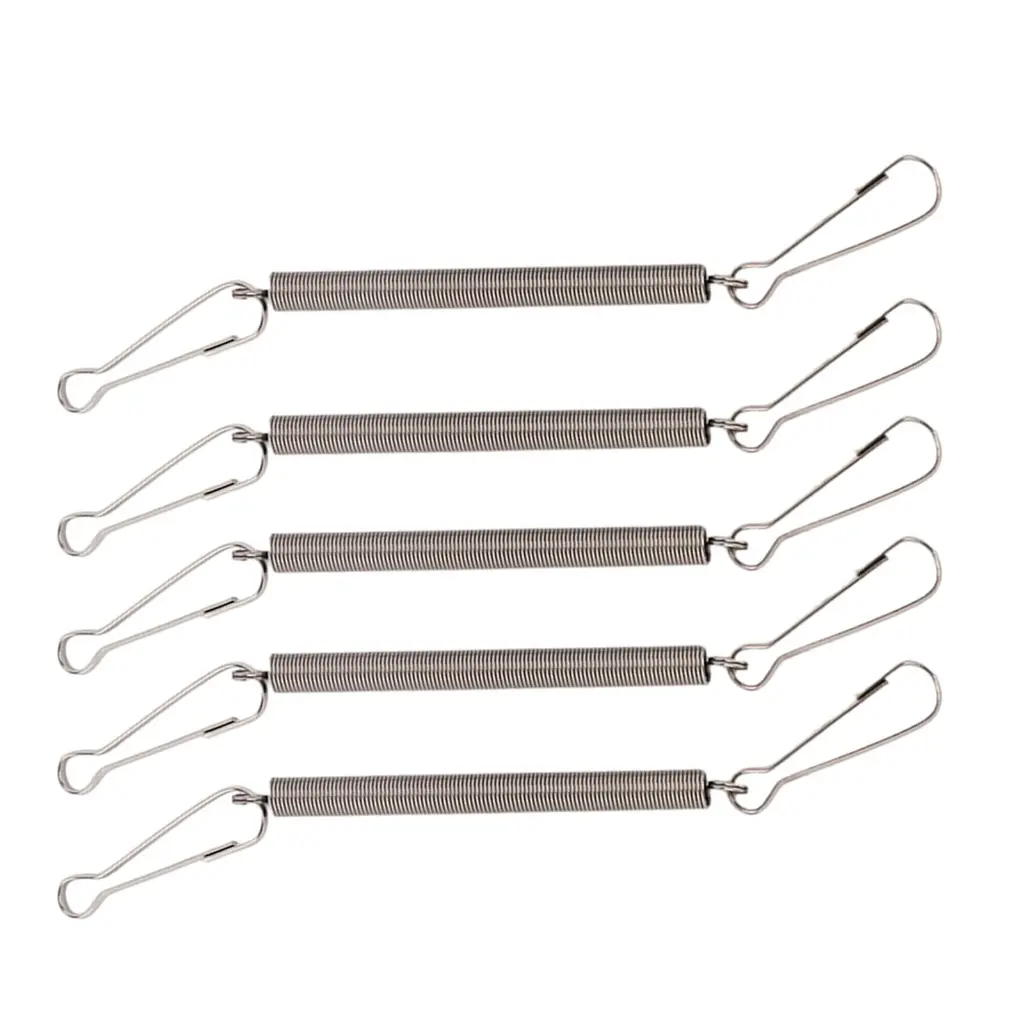 3.1in Spring with Clips Metal Springs 2 Clips Cage Accessories for Small Animal Hamster Guinea Pigs Water Dispenser