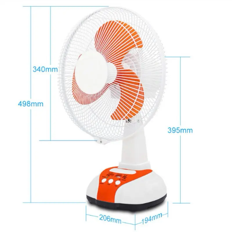 Quạt tích điện , năng lượng mặt trời chính hãng EASY POWER EP-3212A 6