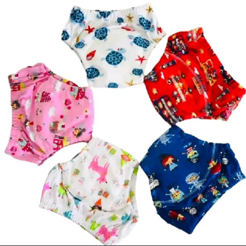 COMBO 5 QUẦN BỎ BỈM TÃ VẢI COTTON bim chobe giặt được 0
