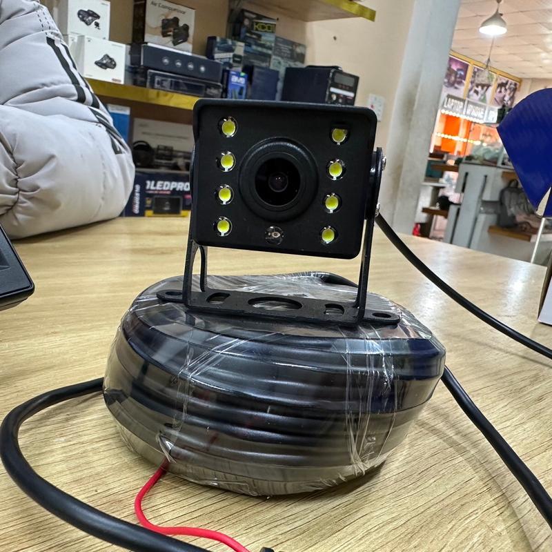 Bộ Cam Lùi xe tải màn 5inch mắt led - Nguồn cắm tẩu xe - Dây Nối cam lùi 10 Mét 8