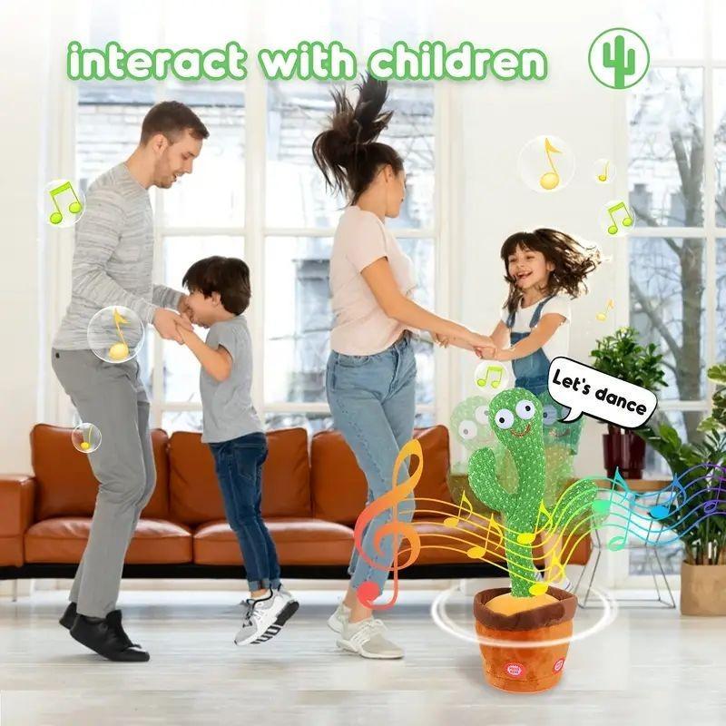 Cute Cartoon Cactus Design Dancing Toy, Singing & Dancing Fun Birthday Gift for Children 7