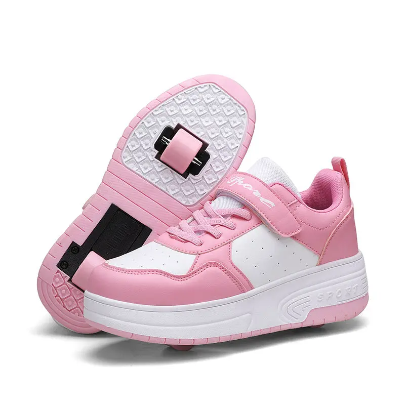 Heelys, Phiên Bản Có Thể Thu Vào, Bánh Đôi, Ưa Nhìn, Thích Hợp Cho Học Sinh, Lên Và Xuống Trường Học, Thích Hợp Cho Bé Trai Và Bé Gái, Giày Trượt Băng Dành Cho Người Lớn