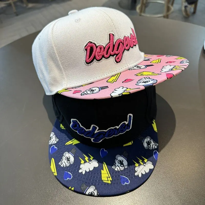 Mũ Bóng Chày Hip-Hop, Unisex, Vành Phẳng, Mũ Phong Cách Mỹ Có Hiệu Ứng Bó Sát Chống Nắng, Phụ Kiện Thường Ngày Thích Hợp Cho Mùa Xuân Và Mùa Hè, Sử Dụng Ngoài Trời Hàng Ngày