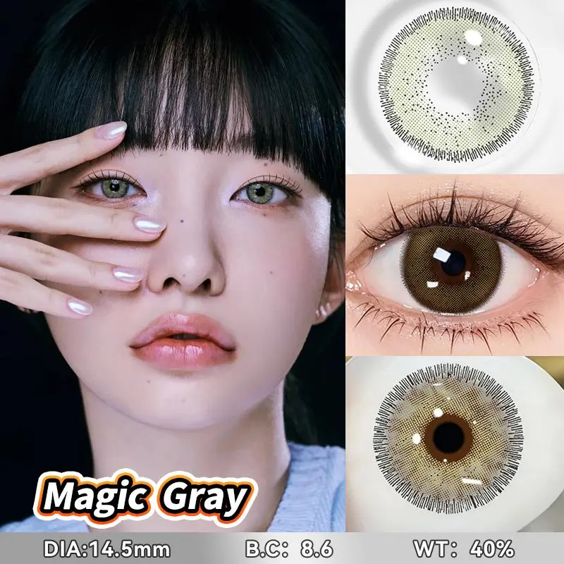 [Only 16800/pasang] Mysticeyes softlens Magic seri softlens arabic look Colored Contact Lenses 14.0mm-14.5mm 5