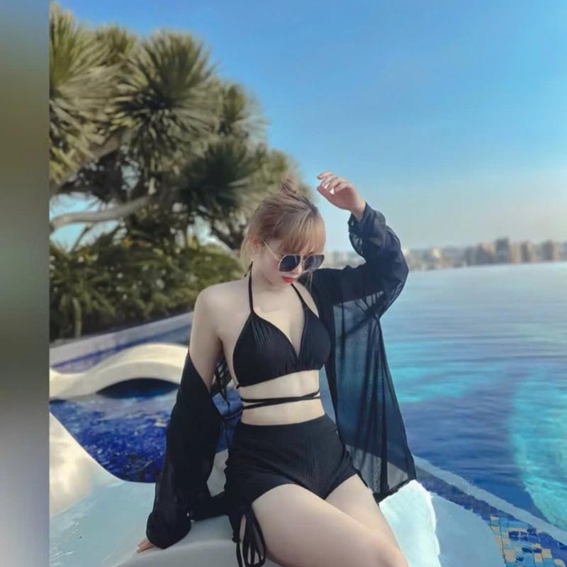 Sét bộ Bikini 2 mảnh dễ phối nhiều màu. Đồ bơi nữ  sẵn đệm mút 2 lớp có lẻ riêng quần áo nhiều màu trơn mã by03 1