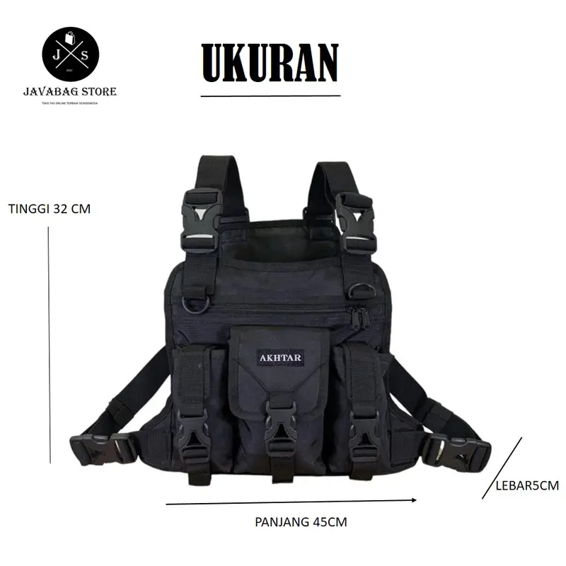 TAS DADA ROMPI TACTICAL ARMY HITAM POLICE ORIGINAL NR-59 TERBARU 4