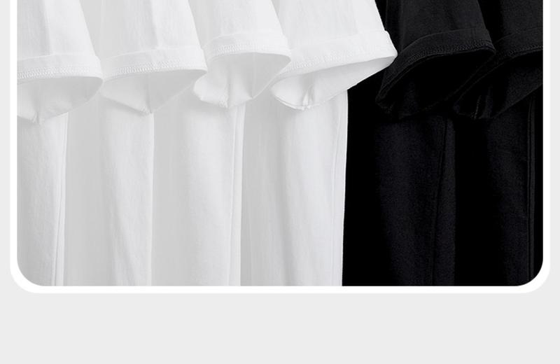 Product Introduction of Áo Thun Nặng, Phong Cách Nhật Bản, Dành Cho Nam, Ngắn Tay, Chất Liệu Cotton, Thích Hợp Cho Mùa Hè, Cổ Tròn, Dáng Rộng Vừa Vặn, Màu Trơn Áo Sơ Mi Cơ Sở, Thích Hợp Cho Các Cặp Đôi, Tay Lửng Áo, 220G 2