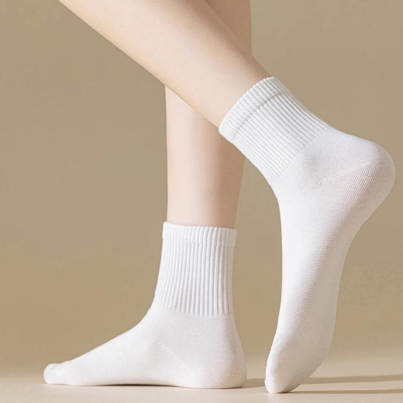 Tất nam nữ bassic dễ phối đồ , tất vớ cotton co dãn bốn chiều thấm hút mô hôi chân - Aguo shop 6
