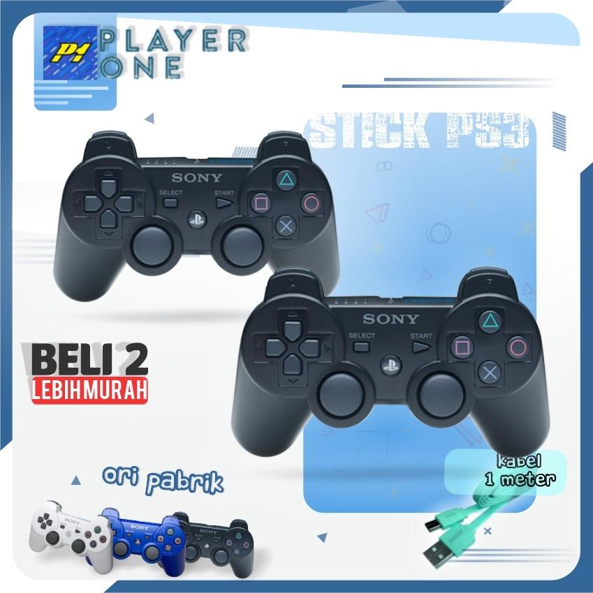 { 2Pcs Hemat } - Stik Stick Playstation 3 PS3 Wireless SONY OP Getar Joystik { 2Pcs Hemat } - Stik Stick Playstation 3 PS3 Wireless SONY OP Getar Joystik