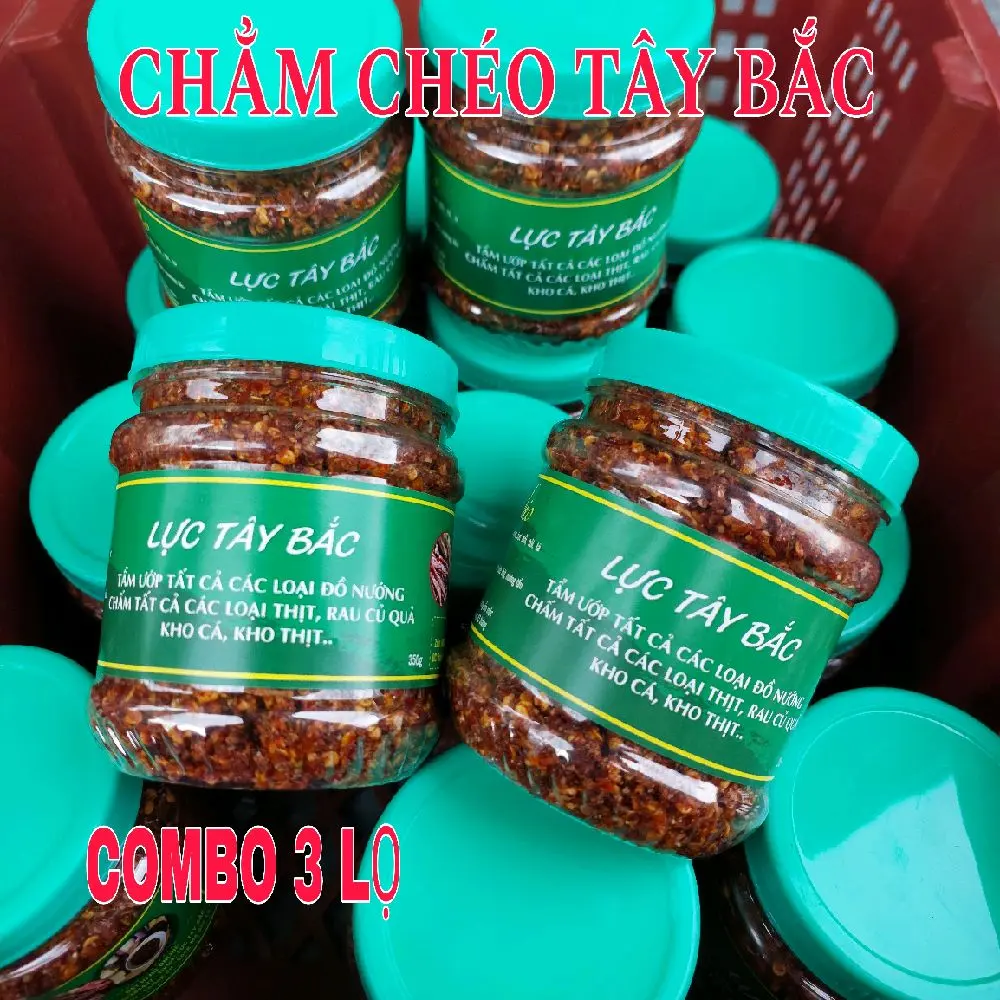[ Combo 3 lọ ] chẳm chéo Giã Tay 350g/lọ - Lực tây bắc Cay Ăn Vặt Chua ( khó tính không nên mua về ăn thử )