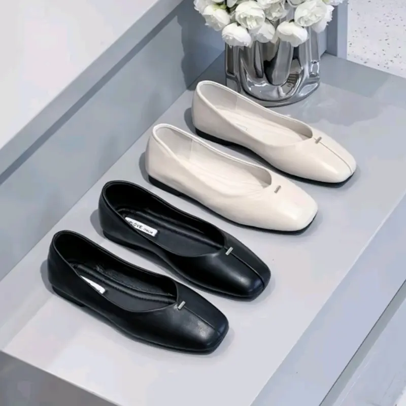 Giày búp bê GV 16 (phom to 1.5 lùi 1size).Da mềm Cao cấp khuy ngang xinh xỉu. 0