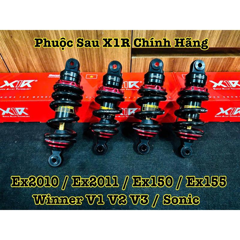 Phuộc Sau X1R Dành Cho Ex2010 / Ex2011 / Ex150 / Ex155 / Winner / Sonic ( Đen Ty Vàng ) Đúng Hàng Chính Hãng X1R