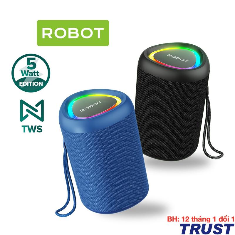 Loa Bluetooth Mini ROBOT RB120 Công Suất 5W Đèn Led RGB Hỗ Trợ Kết Nối Thẻ Nhớ loa bluetooth nhac nghe Củ Loa Nghe Nhạc