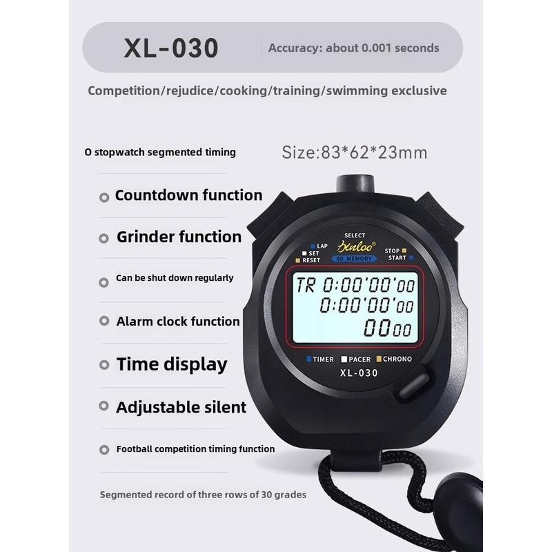 Electronic stopwatch timer race students running professional gym training sports trainer sports code watch 7