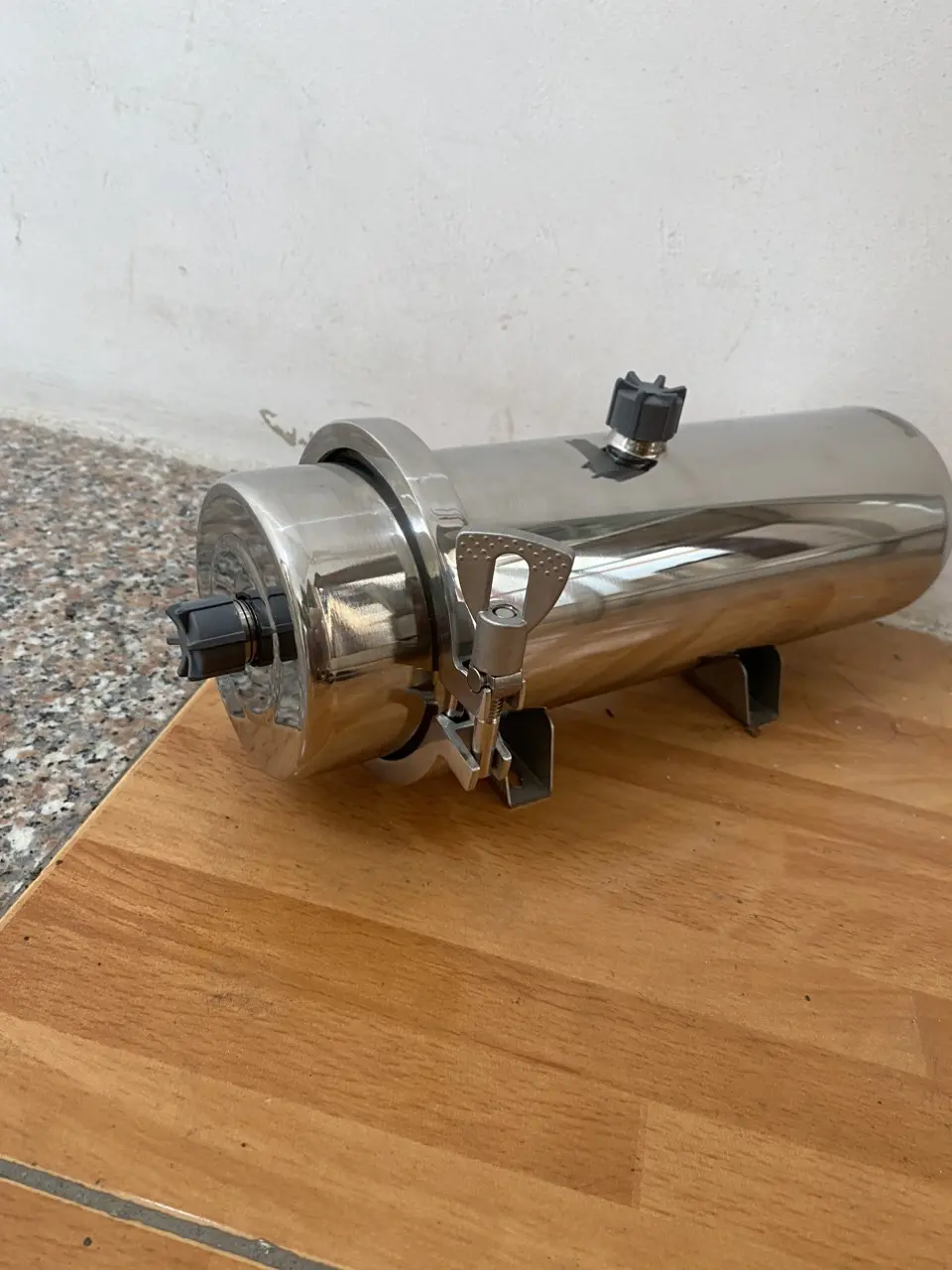 Máy lọc nước UF-PVDF 1000L/H công nghệ sợi rỗng, ép nước từ bên ngoài vào trong lõi sợi rỗng