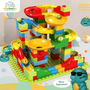 MARBLE RUN RACE BUILDING BLOCK MAINAN BALOK SUSUN 168 PCS EDUKASI ANAK