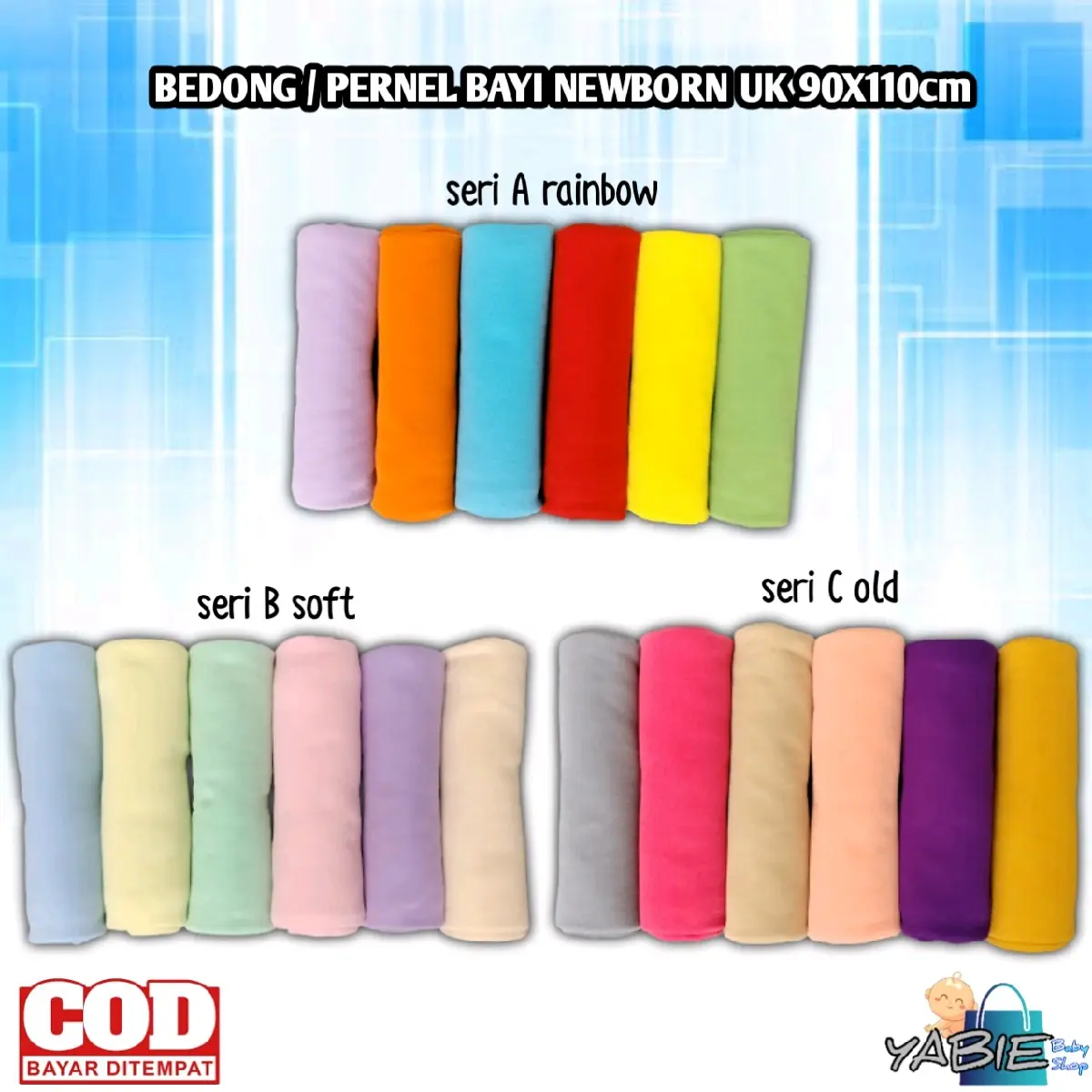 6pcs Bedong / Pernel  Bayi Polos UK 110x90cm Katun Tidur Baru lahir Cewek Cowok Balita Newborn soft polyester mix wine & olive bintang baby swaddle