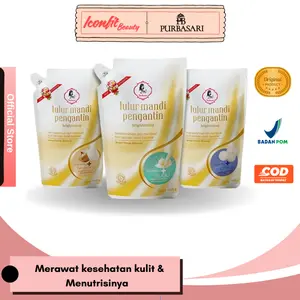 Purbasari Lulur Pengantin 500G / Lulur Pemutih Whitening Pencerah / Lulur pelembab kulit / Lulur Badan perontok daki / Kemasan Hemat ekonomis