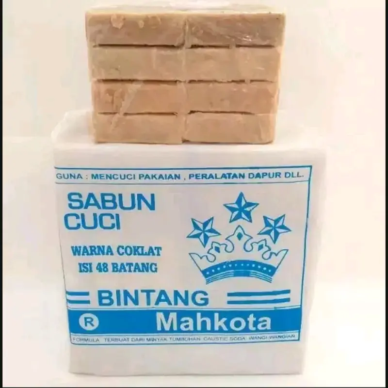 Sabun Cuci Ajaib Bintang Mahkota - 1 Pack isi 8 Batang Anti Bakteri di Kain 2