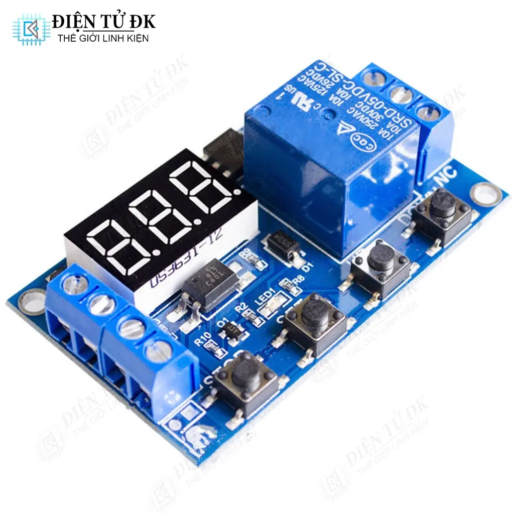 JZ-801 Mạch Tạo Trễ 0 Giây - 999 Phút Đóng Ngắt Thiết Bị