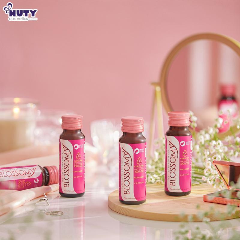 [Tặng serum cosmedica DATE 10/2025] [Mẫu Mới] Nước Uống Giúp Bảo Vệ Sức Khỏe Blossomy Blossomy Curcumin & Collagen (50mlx10) 4