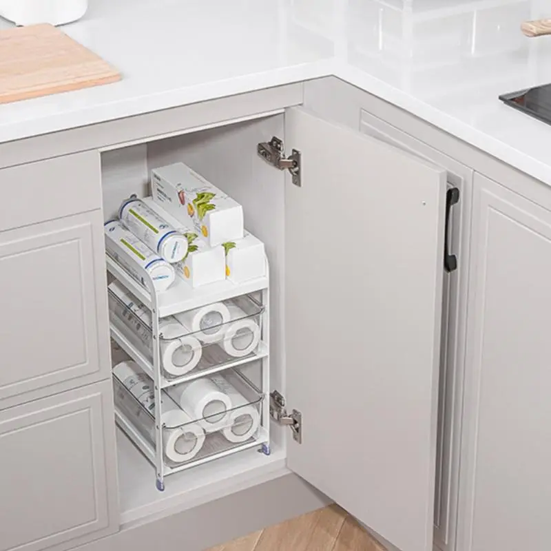 Kitchen Cabinet Organizer, 1 Count Pull Out Cabinet Organizer, Cabinet Storage Rack, Kitchen Storage Organizer, Home Organizer