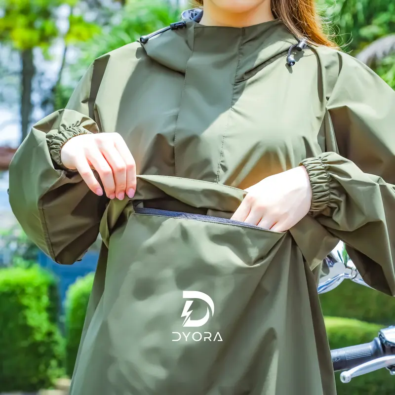Raincoat DYORA Aussie Series Green / Jas Hujan Pria Wanita Dewasa DYORA Waterproof 3