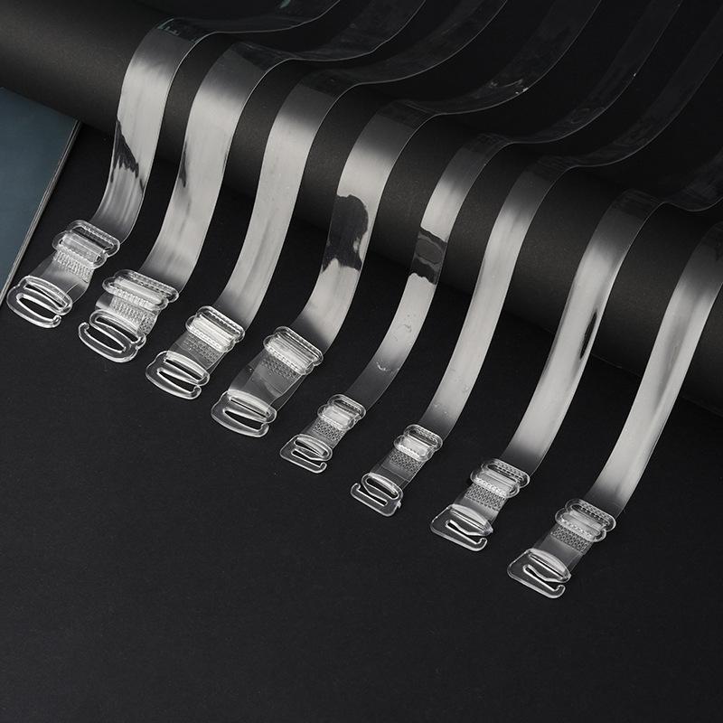 Product Introduction of Invisible Shoulder Strap Plastic Buckle TPU Transparent Bra Frosted High Elastic All-Match Adjustable Non-Magnetic Strap One-Word Adjustable Buckle 0