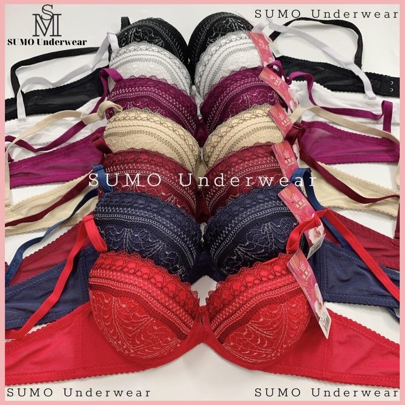 Áo lót nữ xương cá có gọng, mút dày định hình, nâng đẩy ngực đẹp, chống chảy xệ. By SUMO Underwear - 8616 ( thổ cẩm) Top Women Ren