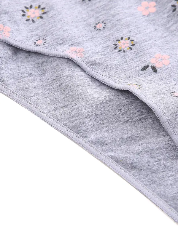 Women's 4pcs Ditsy Floral Print Panty, Soft Comfy Fit Breathable Underwear for Daily Wear, Women's Knickers for All Seasons 7