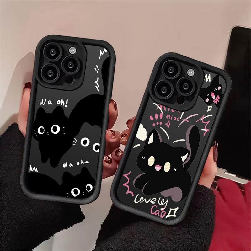 Casing Untuk hp Realme Note 60 Note 50 C63 C61 C65 C51 C51s C53 C67 C21Y C55 C15 C35 C30 C31 C20A C11 2021 Realme 10 11 9i 8i 6i 5 7i C30s C17 Narzo 50A Kartun Smart Cat Cute Kitty Couple Soft Case 4