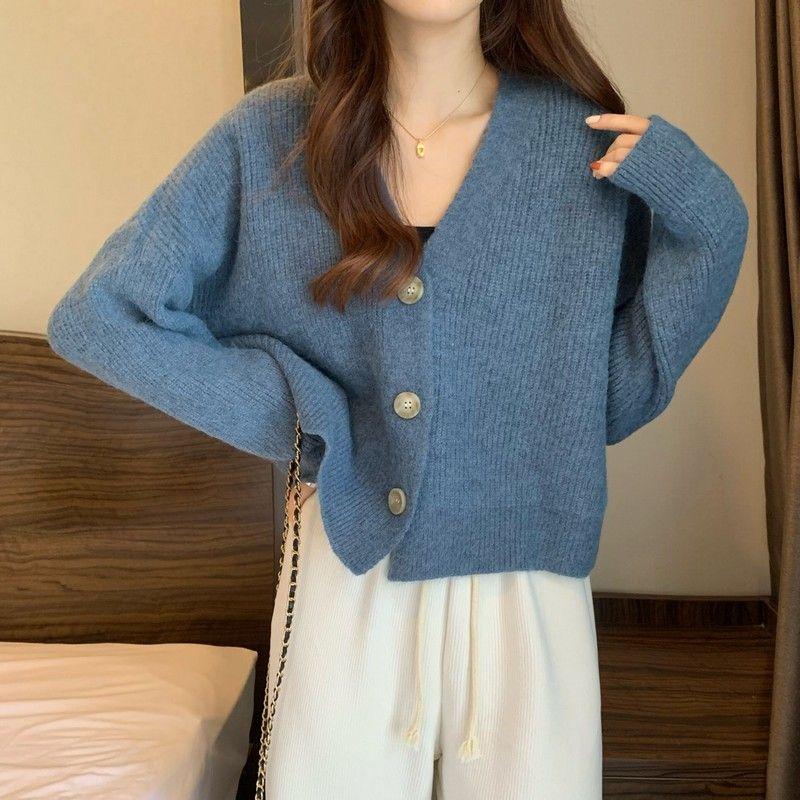 Product Introduction of Áo Cardigan Len, Cổ Chữ V, Dáng Rộng Rãi Và Phong Cách Lười Biếng, Dài Tay, Áo Len Mùa Thu, Áo Khoác Nữ, Hàng Mới Về Thu Đông 2024 Top Women 6