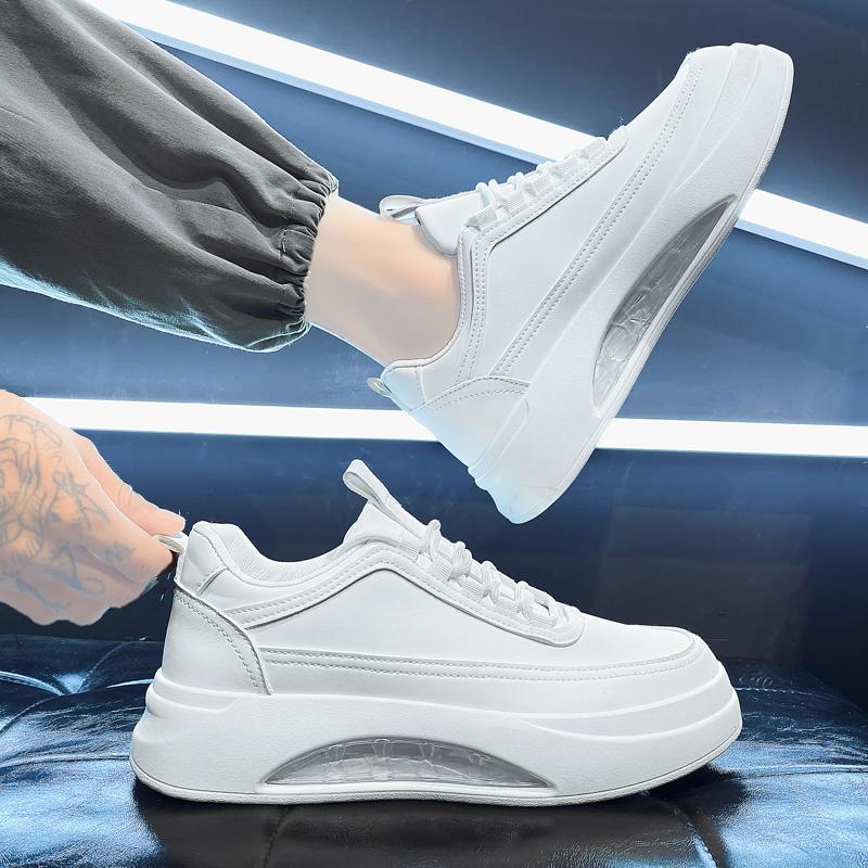 Product Introduction of 2025 new white korean shoes for men on sale original 100% rubber casual men's shoes high quality chunky fashion casual sneakers for men sports shoes footwear walking shoes closed athletic comfort training trainers boy best seller increase height 5cm 32