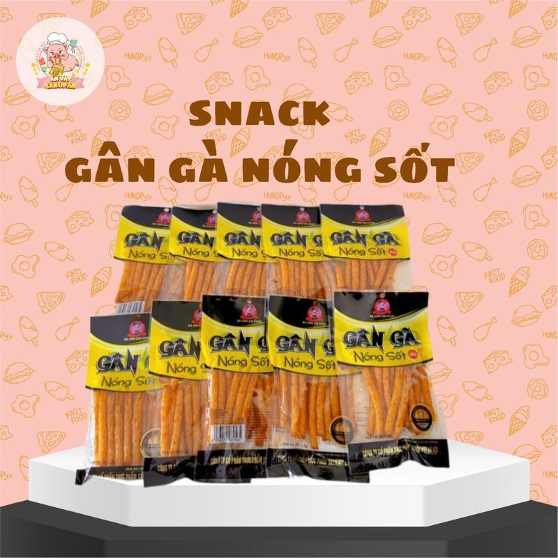 Combo 30 Gói Snack Gân Gà Nóng Sốt – Dai Cay Bùng Vị | A Long Foods