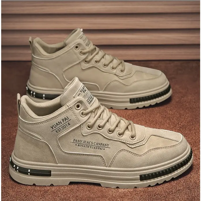 Sepatu High Top Sneakers Pria HTBEVTON Sepatu Import Murah Pria Sekolah Kuliah Kerja