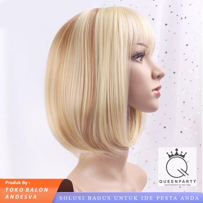 Wig Bob / Rambut Palsu Lurus Allsize / wig costplay Bob / Rambut Lurus Bob Palsu wig 4