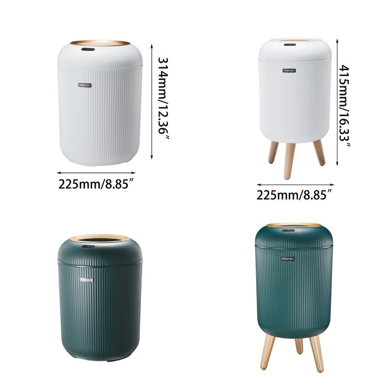 Product Introduction of Smart Sensors Trash Can 9.5L/10L Luxury Garbage Bucket Automatic Trash Bin for Kitchen Bathroom Toilet Wastebasket Decor 0