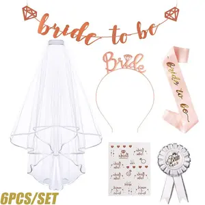 Dekorasi Pesta Paket Sash Selempang Mahkota Bride To Be Bridal Shower Set Bridal Shower Bride To Be Accesories Aksesoris Pesta Bridal Calon Pengantin