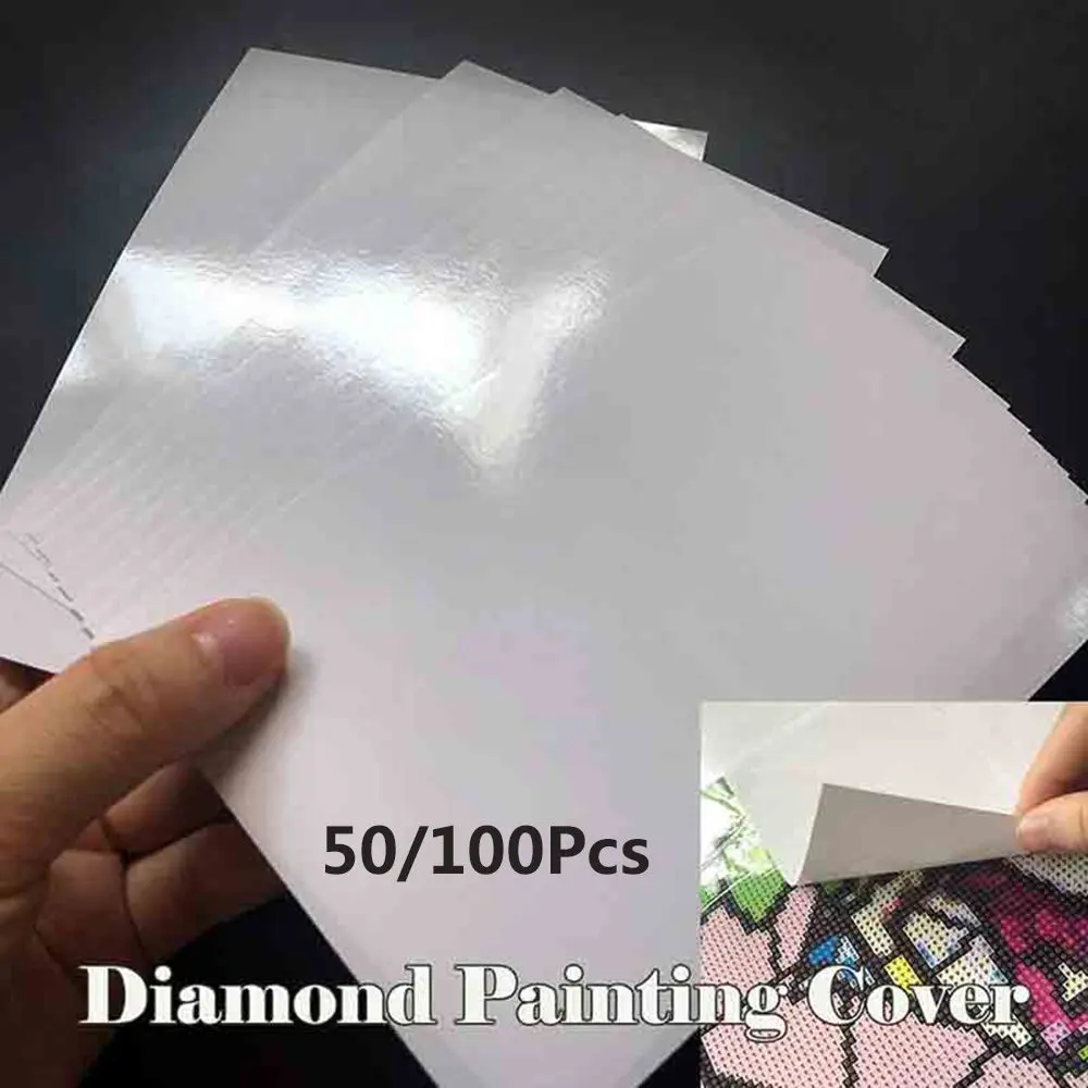 50/100pcs Useful Dustproof Accessories Anti-dirty Release Paper  Painting Cover Non-Stick Cross Stitch Tool