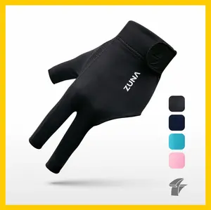 Zuna Gloves Premium Billiard Unisex Half Finger Welly