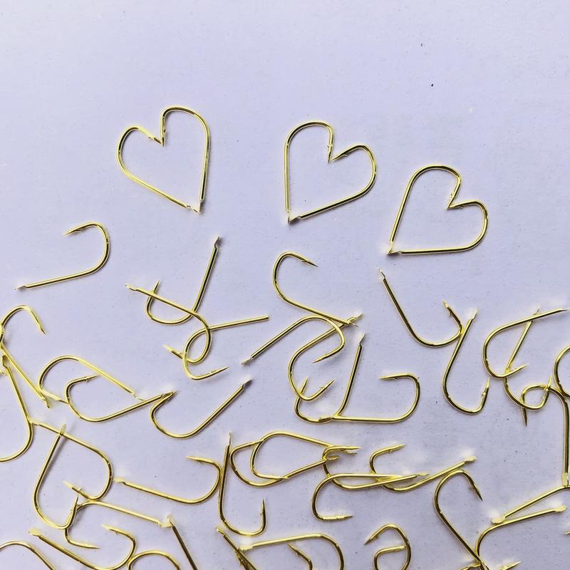 [có ngạnh] 200cái Lưỡi câu màu vàng size bé câu cá Rô, Chép, Diếc siêu cường